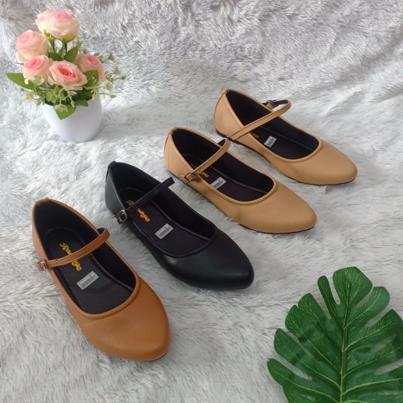 Sepatu Flatshoes Wanita Non Slip Karet H03 SIZE 37 / 44