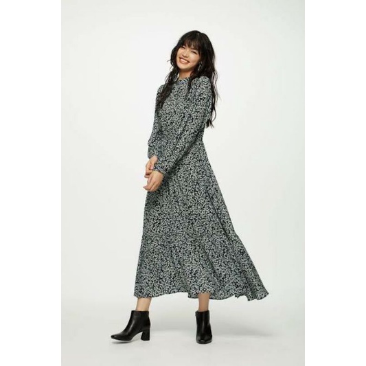 GU BY UNIQLO FLORAL MAXI DRESS