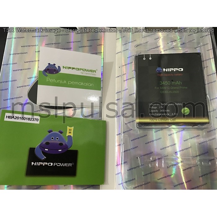 Baterai Hippo Samsung Galaxy Grand Prime   J3   J5   J2 Prime 3450mAh