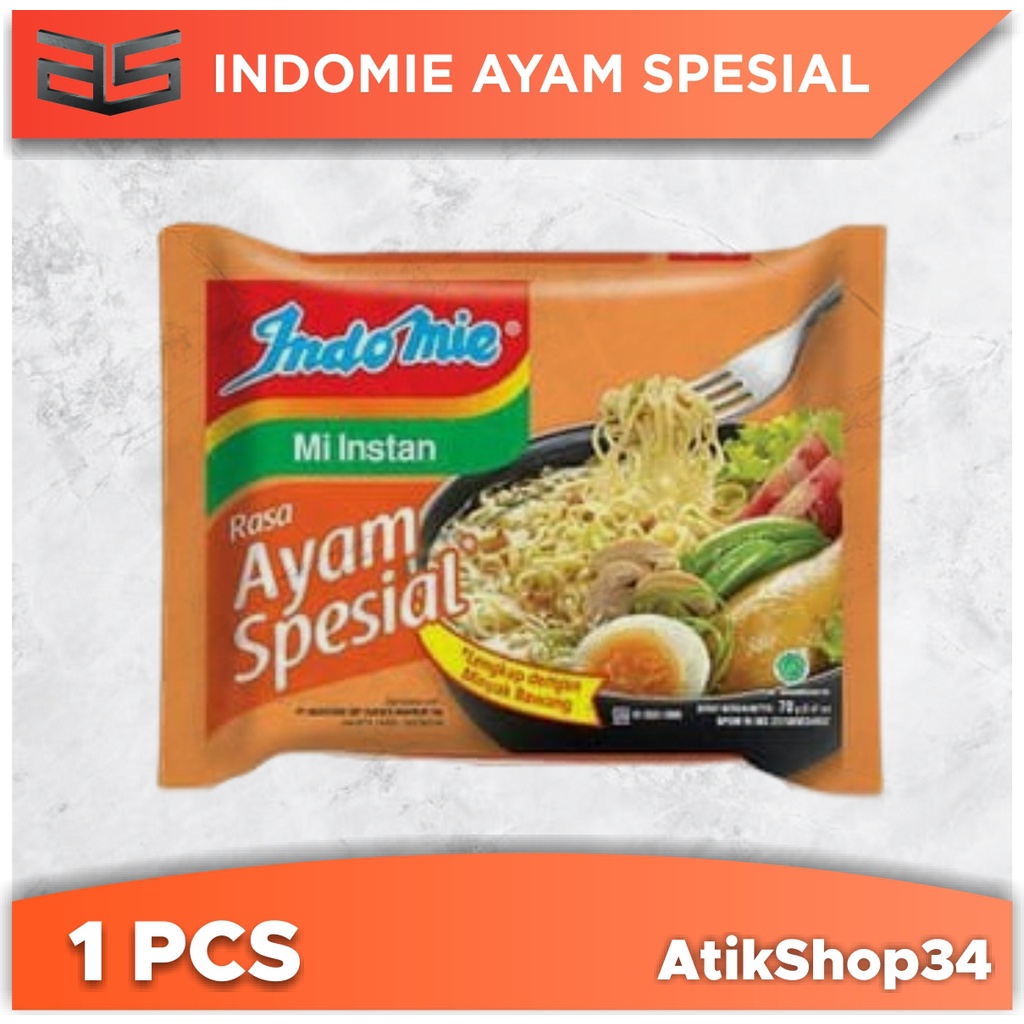 

INDOMIE AYAM SPESIAL / MIE INSTAN RASA AYAM SPESIAL