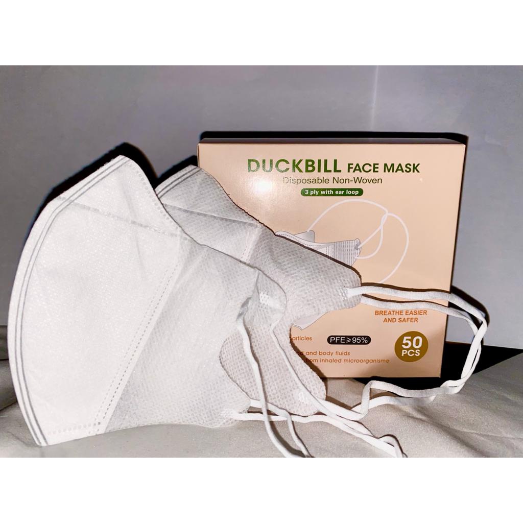 Masker Duckbil / Duckbill 3 Ply Hijab 1 Box Isi 50 Pcs