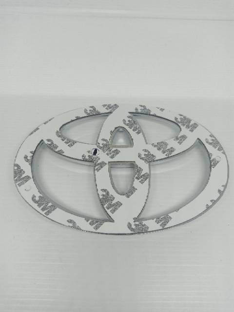 Lambang/ Logo / Emblem Mobil Toyota chrome 12cm avzanza lama dll model tempel