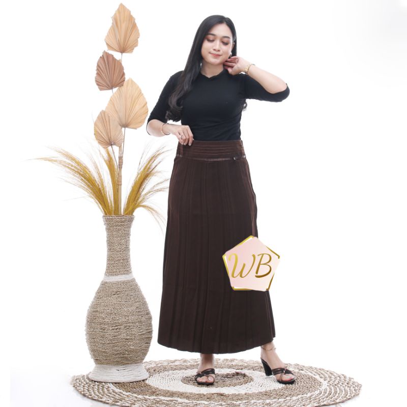 ROK KERJA PLISKET WANITA / ROK REMPEL KERJA / ROK KERJA FORMAL / ROK KANTOR / ROK PLISKET PREMIUM / 
