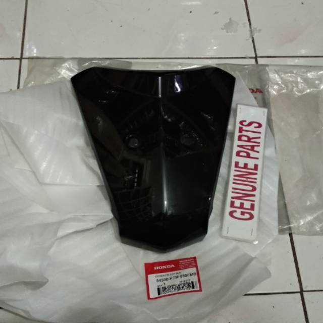 Body Depan Tameng Cover Dada Dasi Supra X 125 Fi Batman Hitam 64500-KTM-850FMB Ori Orginal Ahm