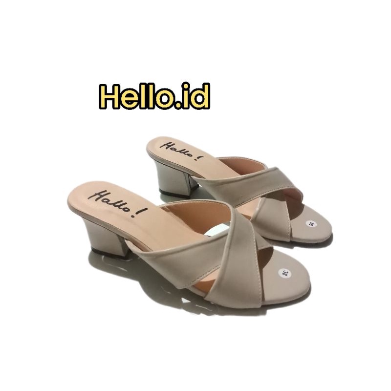 Hello Hells Sandal High Hills Cewek Hak Tinggi 5cm (Hello Soraya)