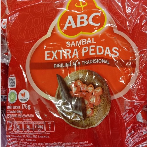 

ABC Sambal Extra Pedas (22 Saset @8 gr)