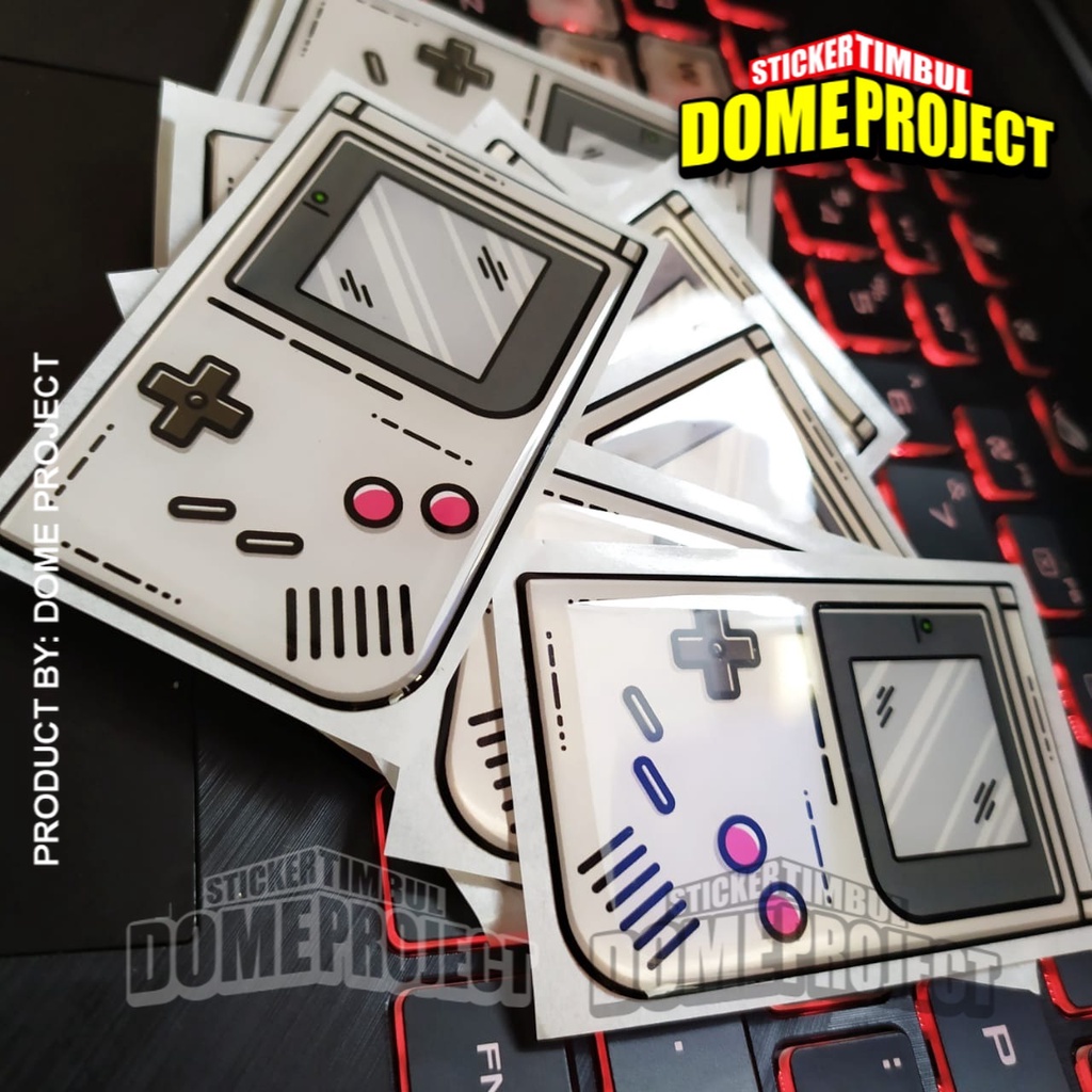 STIKER TIMBUL MOTOR GAMEBOY EMBLEM STIKER TIMBUL AKSESORIES AKSESORIS SEPEDA MOTOR