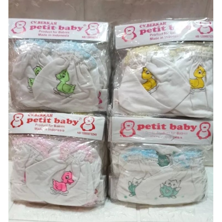 3 SET (6 pasang) sarung tangan dan sarung kaki bayi newborn