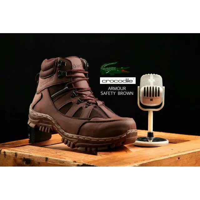 Sepatu Boots Safety Crocodile Armour Kerja Keren M2