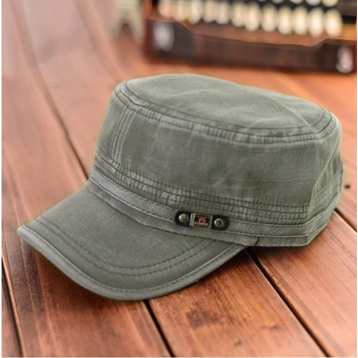 topi  Military cap COMMANDO - Baseball cap Topi militer Topi Army Topi Baseb - GREEN(C7Y8) Topi Pria