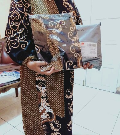 Gamis Batik Kombinasi Manggar Padi Sekar Cantik Kubis Kipas Daun Kupu Nadine Gendis