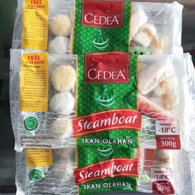 

Cedea Steamboat Ikan Olahan 300gram-Frozenfood Cirebon