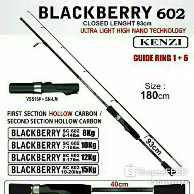 KENZI BLACKBERRY 10-20lb
Masukan catatab black /red