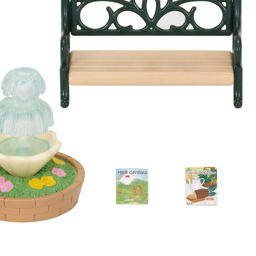 sylvanian families bench and fountain