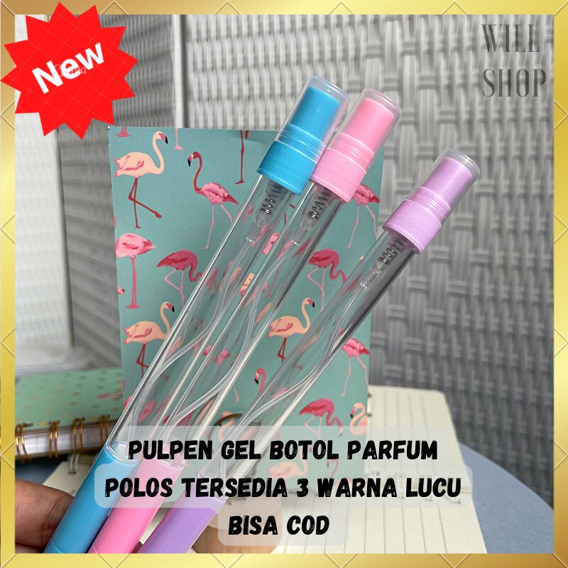 

TERSEDIA 1 PCS PULPEN GEL TINTA HITAM / PEN BOTOL PARFUM POLOS ISI 10 ML DECANT BOTOL KOSONG BISA COD