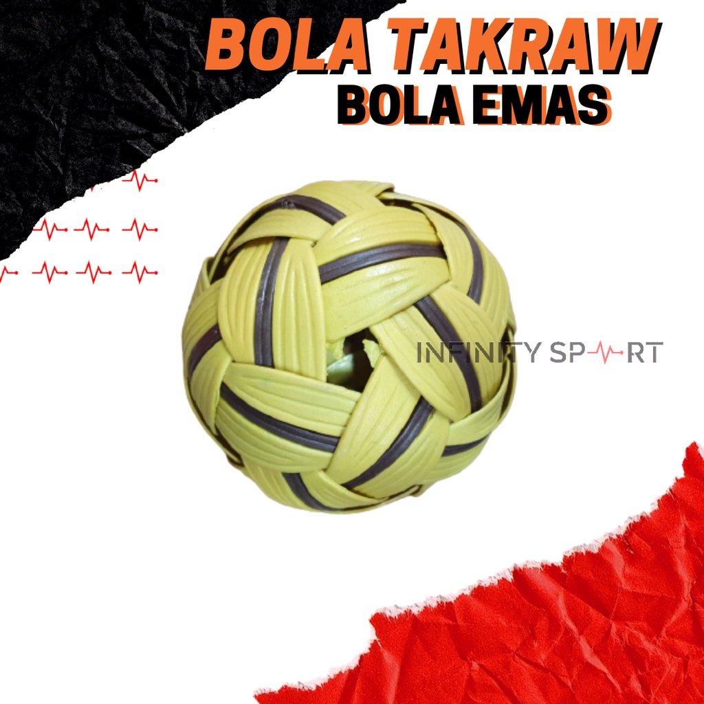 Bola Sepak Takraw plastik / Bola Takraw Bola Emas
