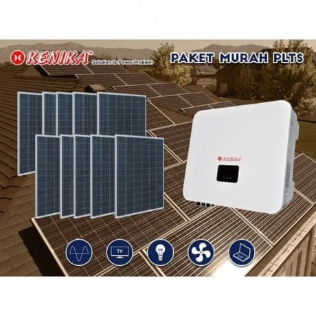 PAKET MURAH DIY PLTS RUMAH 5000W SOLAR INVERTER + 24PV 340WP PA-N 5000