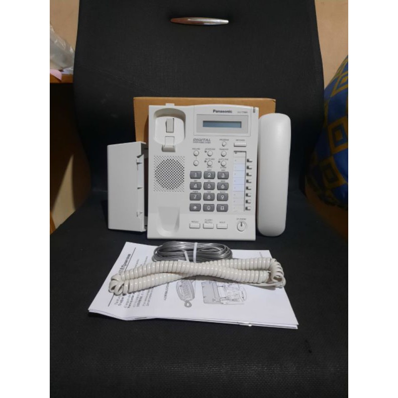 PESAWAT TELEPON PANASONIC KX - T7665 NEW telepon rumah kantor - white - putih