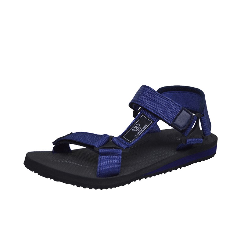 THREE BOX - Sandal Gunung Tali Massive Pria Wanita NavyBlack Outdoor Traveling Hiking ORIGINAL