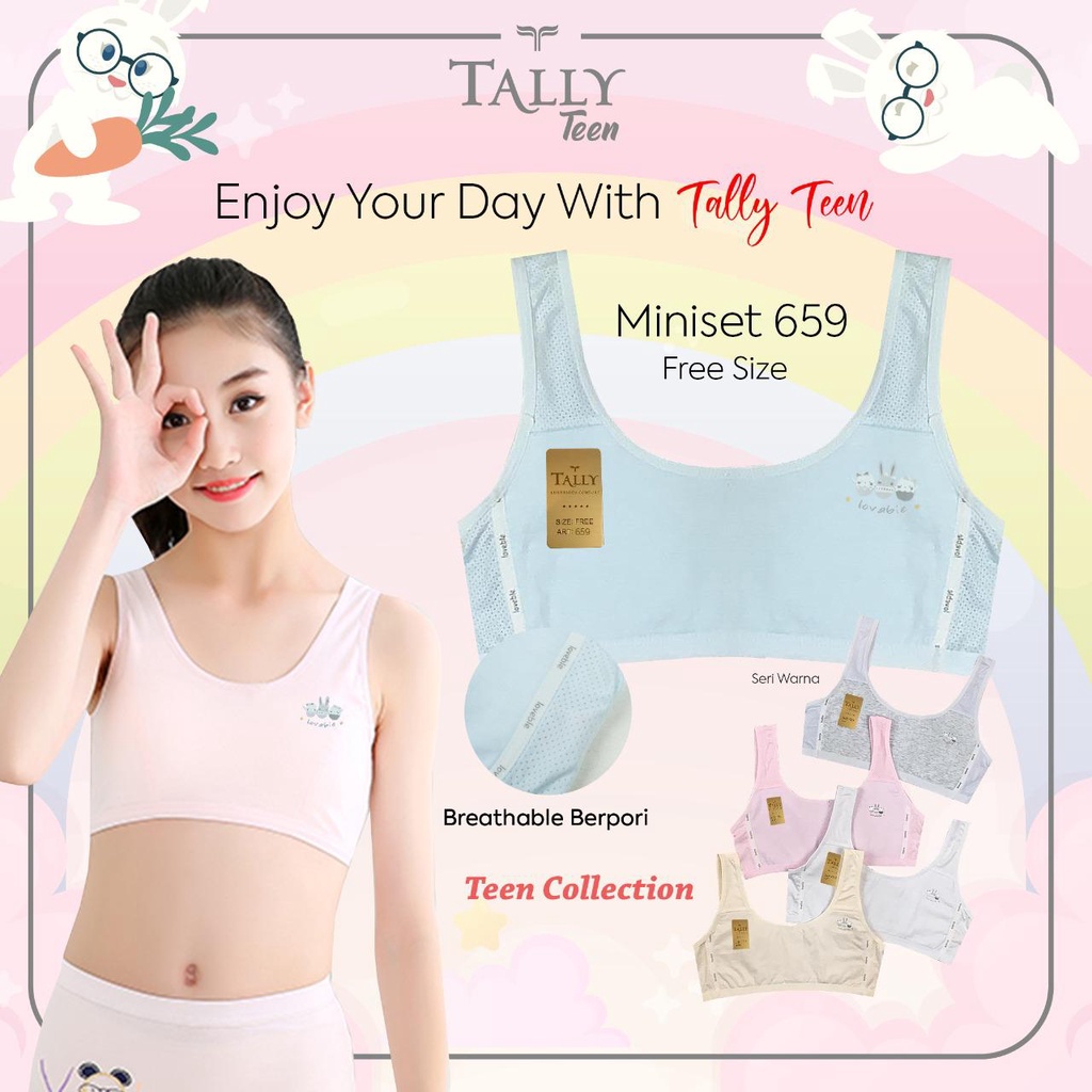 TALLY MINISET 659 I TANPA BUSA I FREE SIZE I BAHAN KATUN