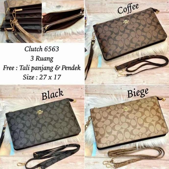 DOMPET WANITA KOREAN FASHION COD KECIL PROMO HANDBAGCLUTCH COACH IN XFGD68465