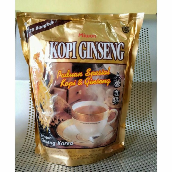 

(BISA COD) Kopi Ginseng Miwon - 20 Sachet
