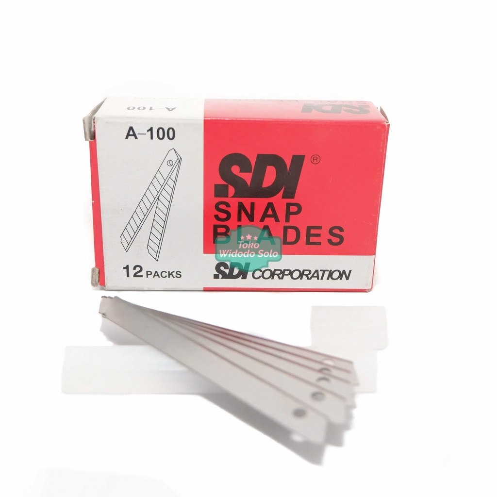 

Isi Cutter SDI A100 Kecil Snap Blades - 1 Box Isi 60 Buah