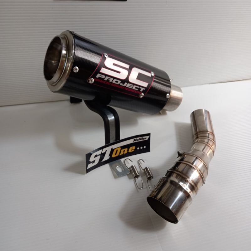 Knalpot Racing silincer Sc project slip on CBR150 Cb150R New Cb150r Cbr250Rr