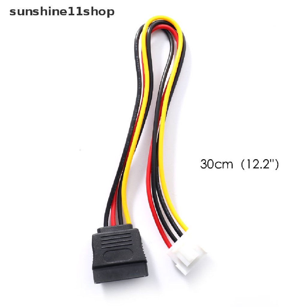 Sho Kabel Power Adapter SATA 15 Pin Female Ke 4 Pin Female Fddd Untuk Hard Disk