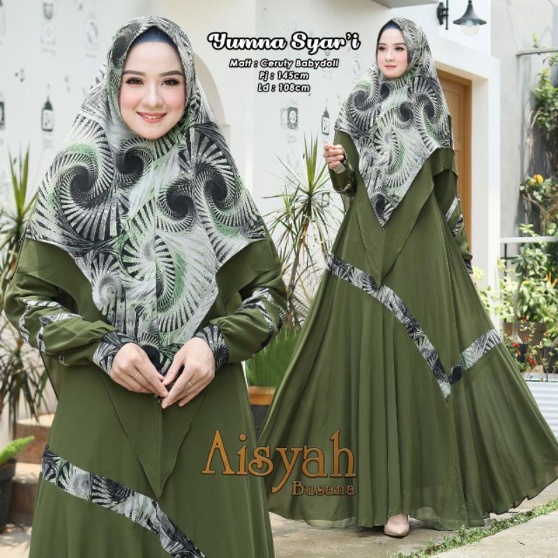 GAMIS SERUTY BABYDOLL SUPER PREMIUM DAN HIJAB SERUTY PREMIUM