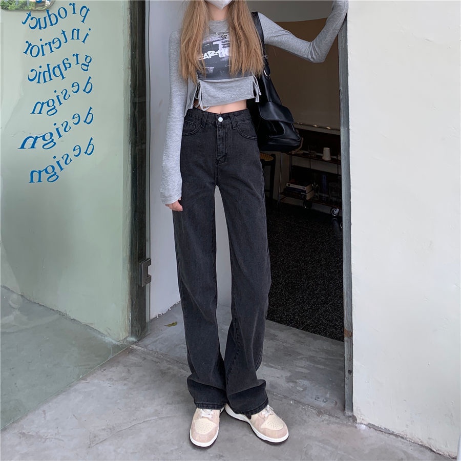 JEANS HIGHWAIST IMPORT CELANA PANTS WANITA CEWEK CULLOTE HW BAGGY DENIM