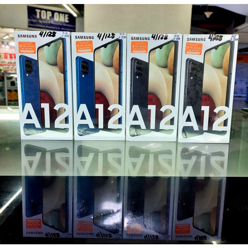 HP SAMSUNG GALAXY A12 6/128 DIJAMIN ORIGINAL GARANSI RESMI 100%