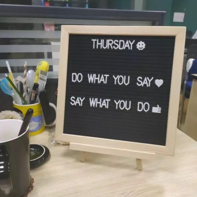 

TERLENGKAP! 1 SET Felt Letter Board /changable felt letter board DIY