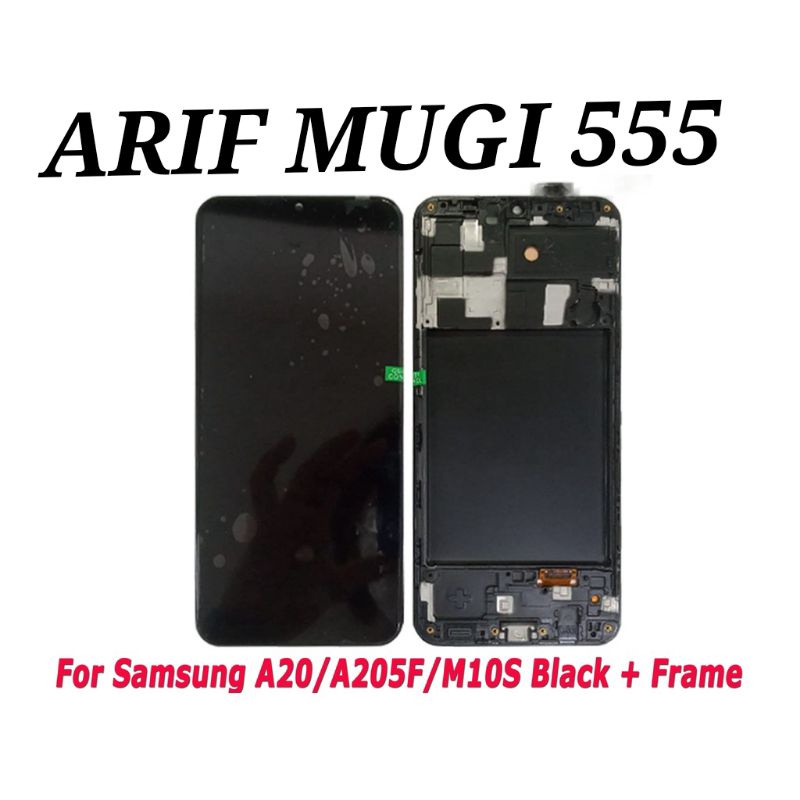 Lcd Touchscreen Samsung Galaxy A20 A205F/Lcd Fullset Frame Samsung M10S Original