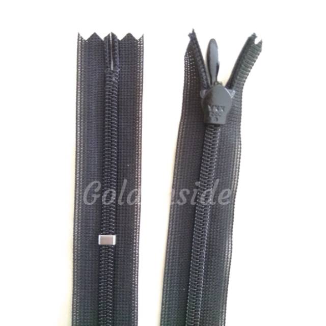 Resleting Jepang YKK 60cm / 24&quot; Hitam