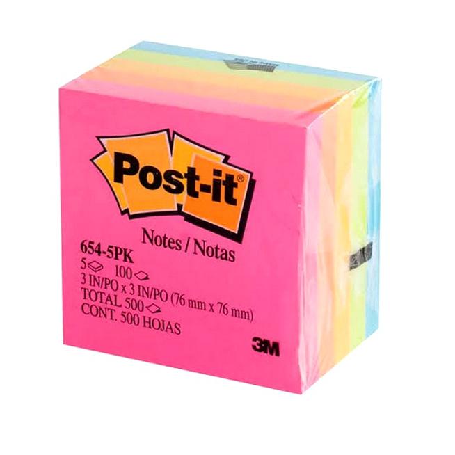 

Post-It Notes 3M 654 Colour (Isi 5 Pad)