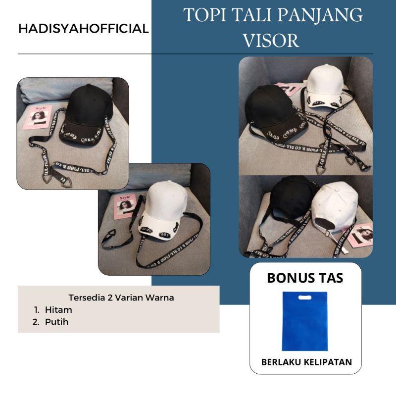 Topi Baseball Pria Dewasa Distro Visor Gaya Hip Hop Tali Panjang