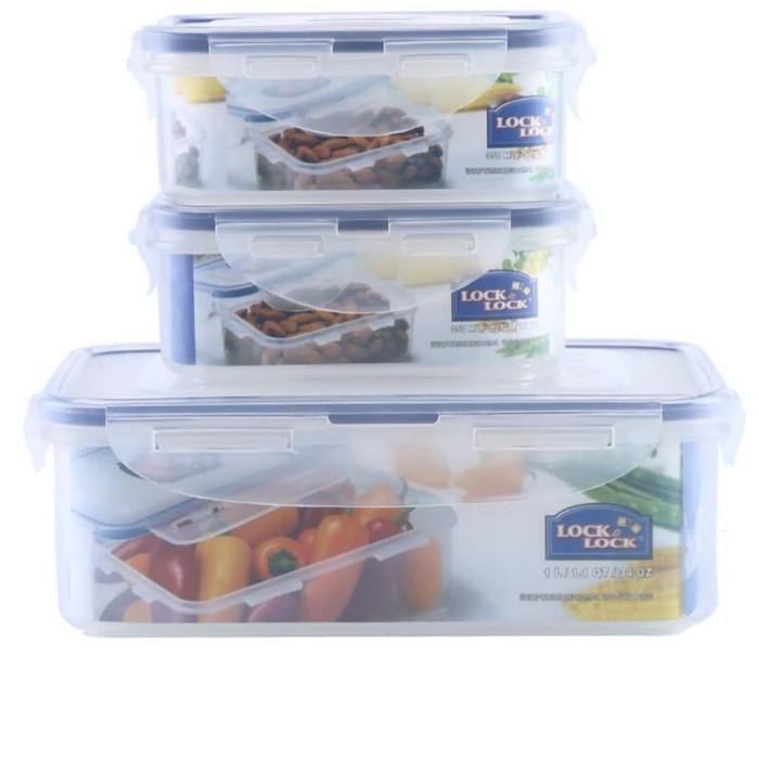 LOCK & LOCK PLASTIC 3P SET#TEMPAT MAKAN PROMO#LOCK N LOCK PROMO