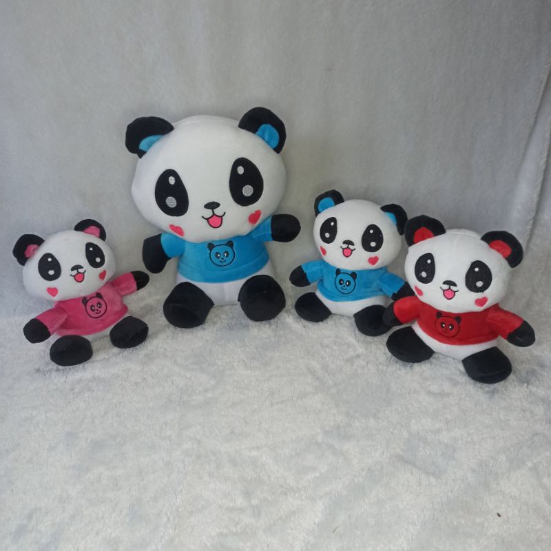 boneka PANDA BAJU XL beranak 3