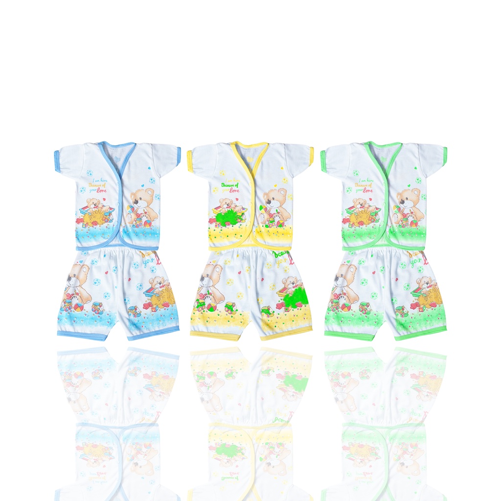 Setelan Baju Bayi Newborn Katun Cotton