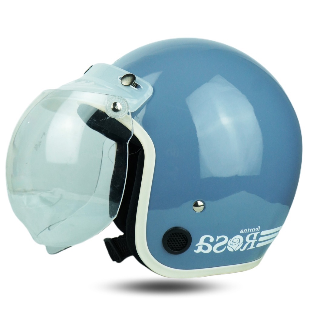 Helm Bogo Dewasa Polos Ori Pria Wanita Cowok Cewek Model Bagus Kakinian Warna Pastel PET PTH