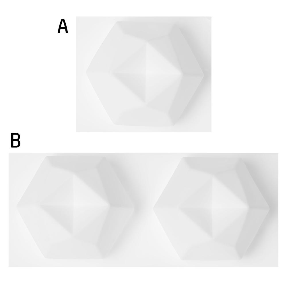 PREVA Silicone Candle Mold Creative Multilateral Diamond Aromatherapy Plaster Eight-sides Cube