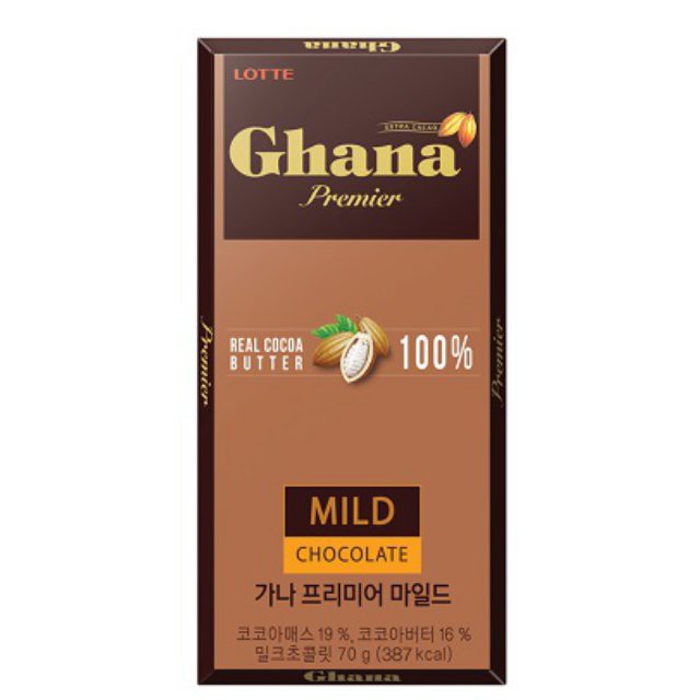 

LOTTE GHANA PREMIER MILD CHOCOLATE