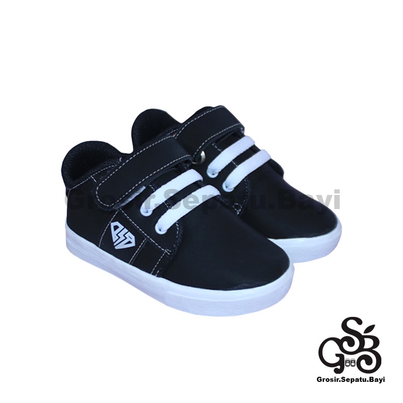 sepatu anak laki laki sepatu anak perempuan sepatu sneakers anak model casual strap kids polos ringan fleksibel &amp; Anti Slip