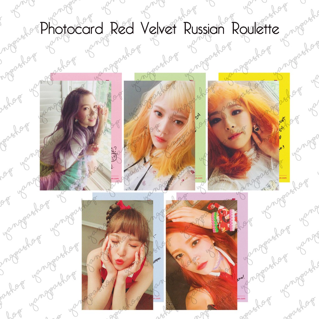 Red Velvet 3rd Mini Album Russian Roulette Joy Photo Card Official K Pop Nozztra Com