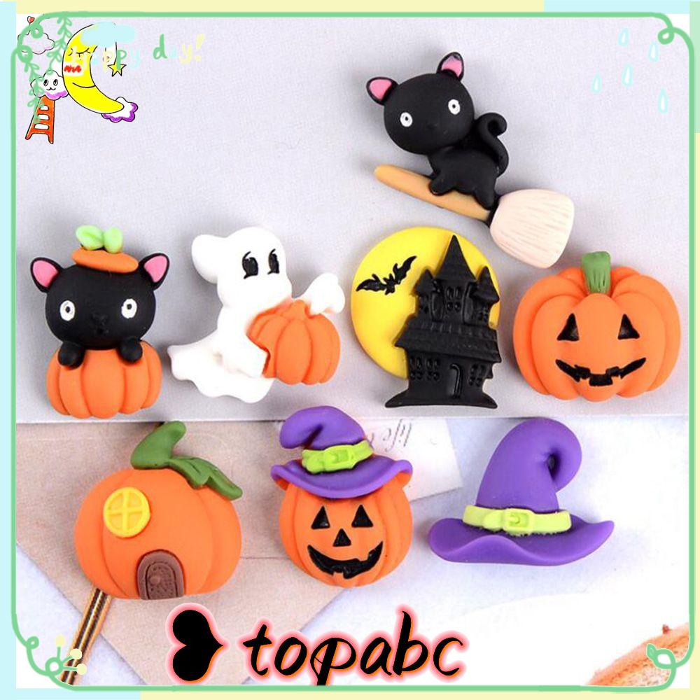 TOP Halloween resin craft kit Halloween Accessories Party supplies DIY Decoration Resin Cabochon Embellishments Decoration Crafts Miniature Ornament Mini Bat Pumpkin Ghost Decor Gifts