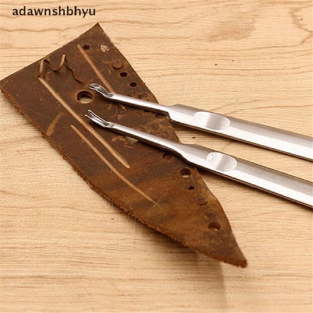 [adawnshbhyu] Leathercraft Tool Kit Jahitan U+V Shaped Groover Skiving Edge Beveler