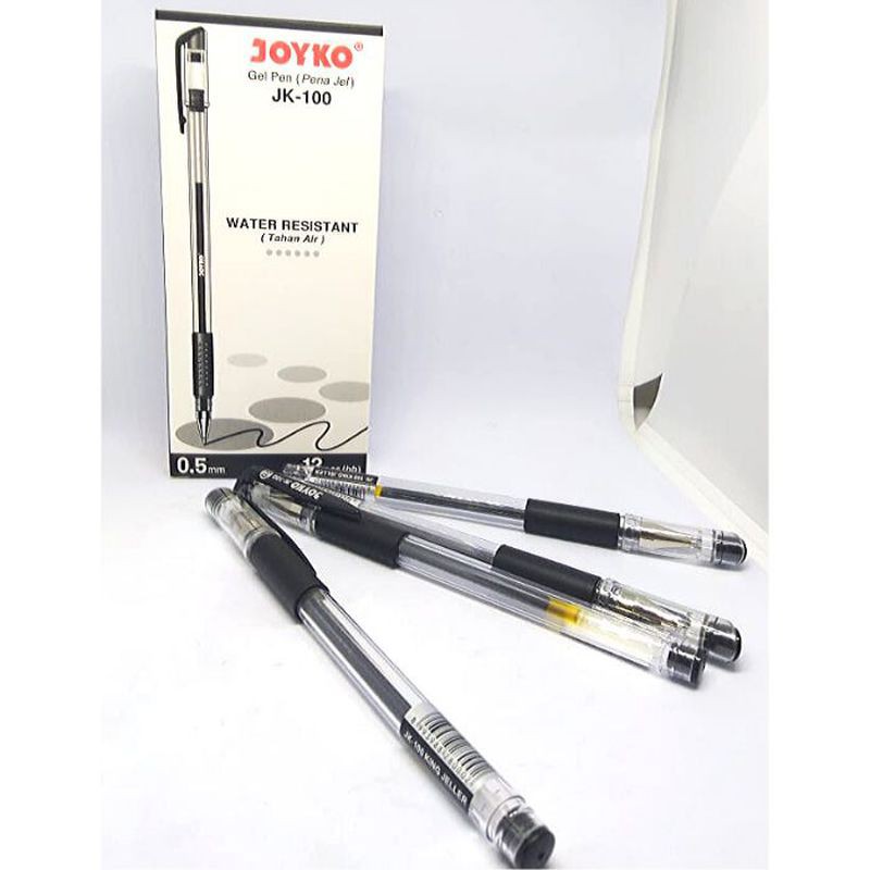 

RB Ballpoint-PULPEN - PENA - BOLPEN JOYKO JK-100 HITAM MURAH GEL PEN