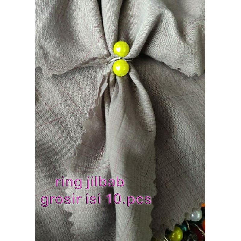 GROSIR ISI 10.PCS Ring hijab/ring kerudung segi empat/bros jilbab/ring hijab model terbaru 2021/ring