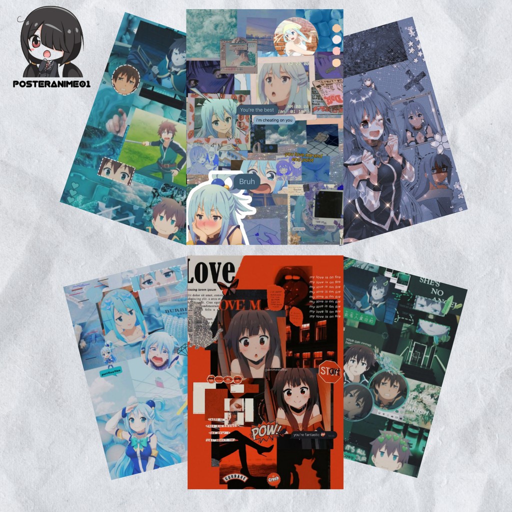 Poster Anime Aesthetic Konosuba | Poster Aesthetic Konosuba